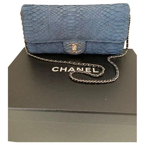 chanel blue python boy bag|python Chanel handbags women.